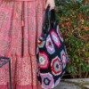 Sac crocheté années sixties Cabas grand sac