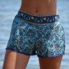 Short de plage en soie imprimée Accessoire de plage bohème chic