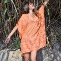 Kaftan brodé en voile de coton L'ETE EN SOLDE kaftan