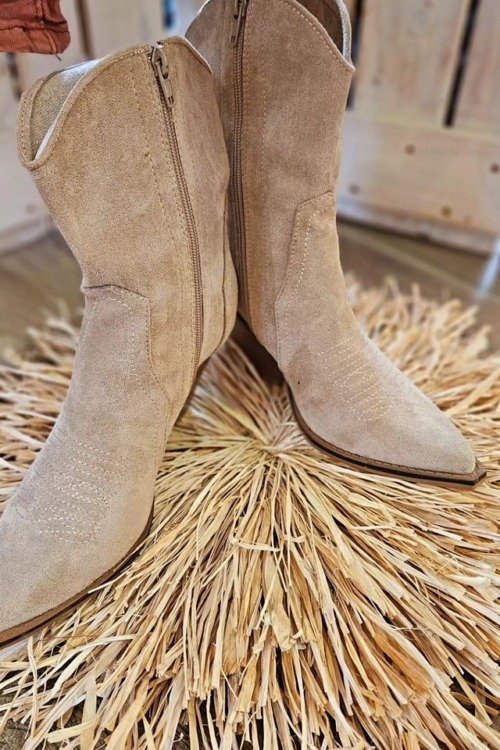Boots santiags couleur taupe Les chaussures boots