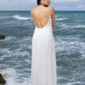 Robe déesse dos nu couleur blanc La plage beachwear