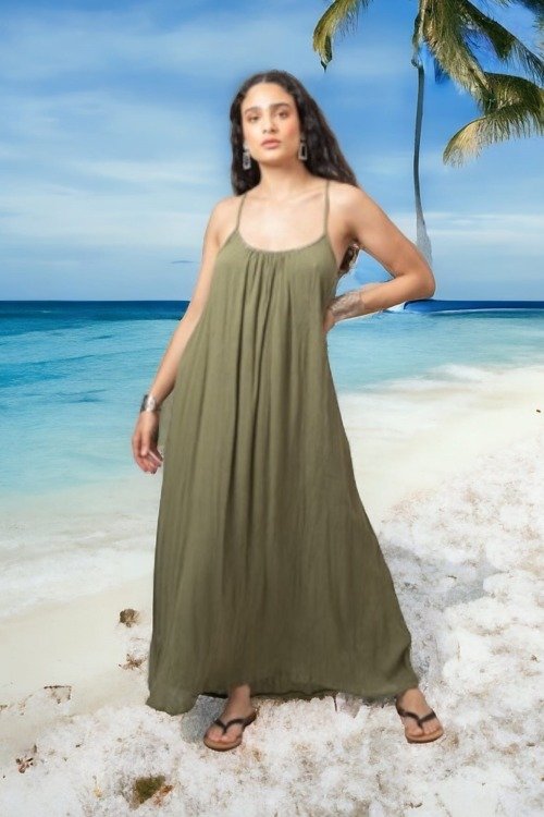 Robe Barbara de couleur La plage beachwear