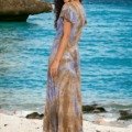 Robe longue asymétrique L'ETE EN SOLDE plage