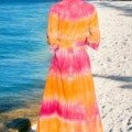 Robe chemise longue tie and dye L'ETE EN SOLDE plage