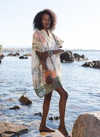 kaftan-tunique tie and dye L'ETE EN SOLDE beachwear